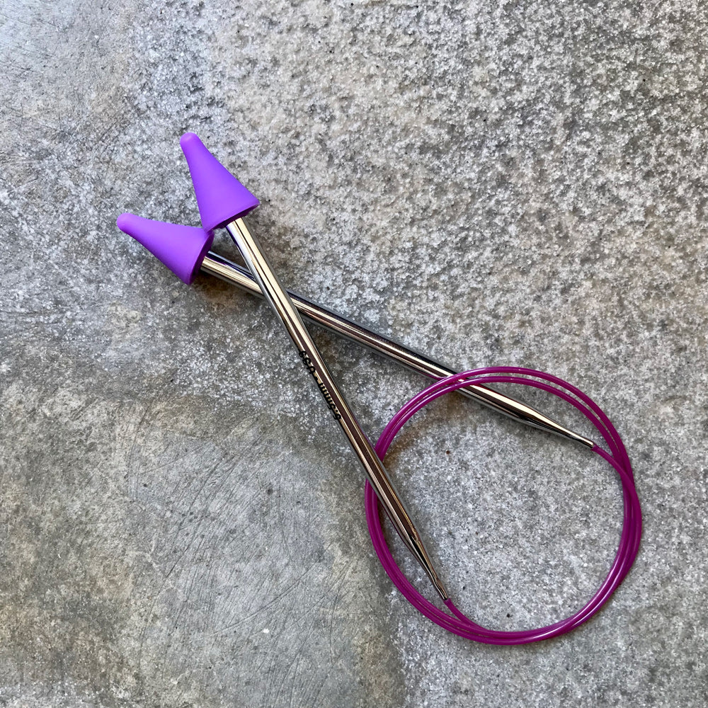 Protectores de agulhas de tricot