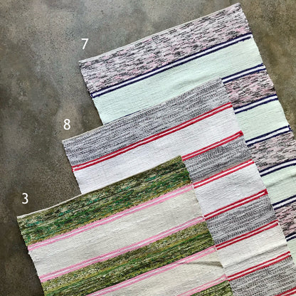 Handwoven rag rug