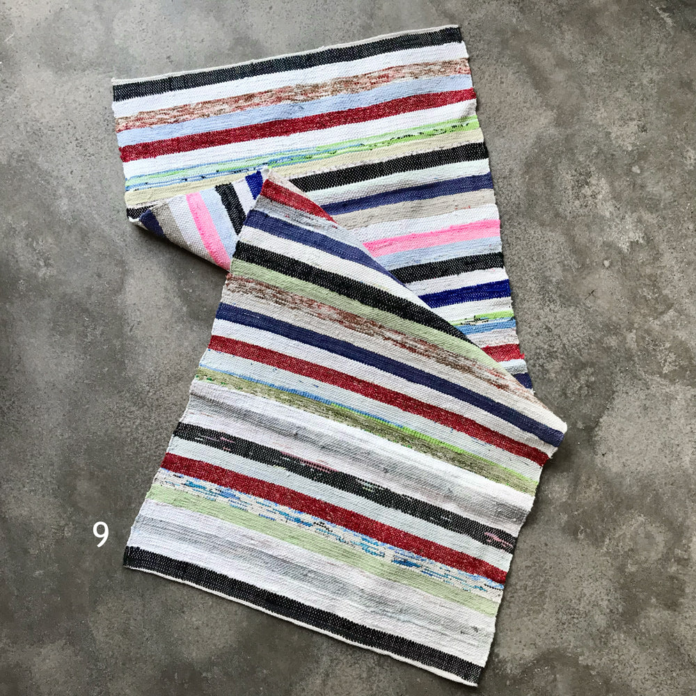 Handwoven rag rug