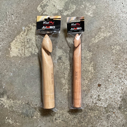 Agulhas de crochet KnitPro Jumbo Birch Crochet Hook