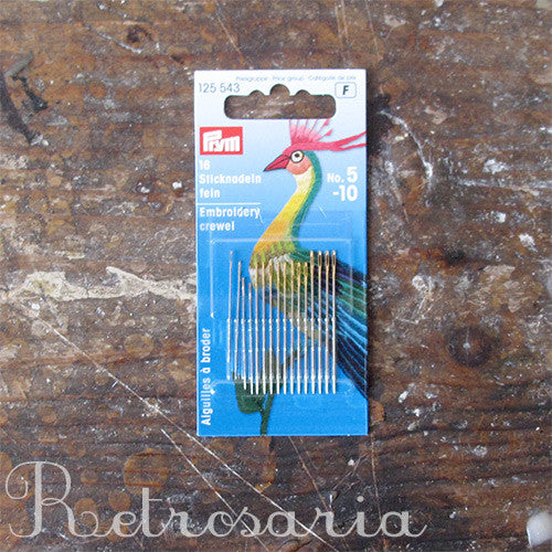 Prym crewel needles (NO. 5-10)