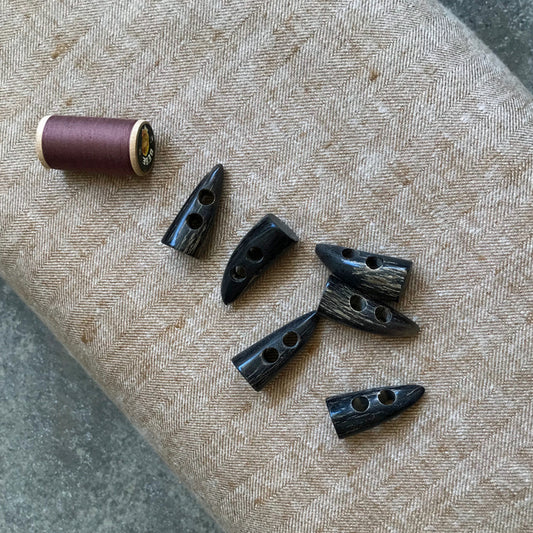 Botão de chifre - alamares