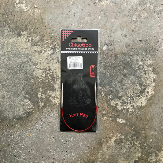 ChiaoGoo SS Red Circular agulhas circulares em metal
