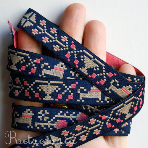 Cross stitch ribbon