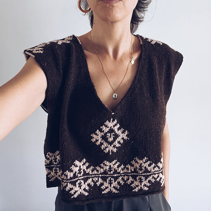 Kit colete Forest Keys em João | Forest Keys vest kit with João yarn