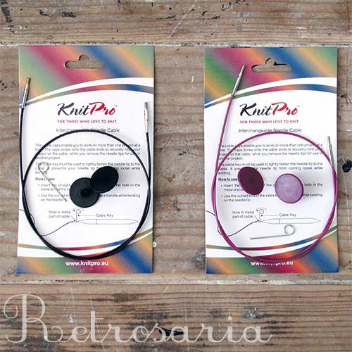 KnitPro interchangeable needle cables