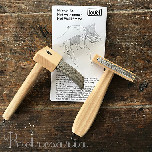 Pentes para penteação de lã Louët mini combs double row