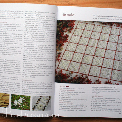 Portuguese Whitework - bullion embroidery from Guimarães