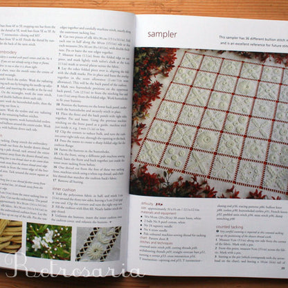 Portuguese Whitework - bullion embroidery from Guimarães