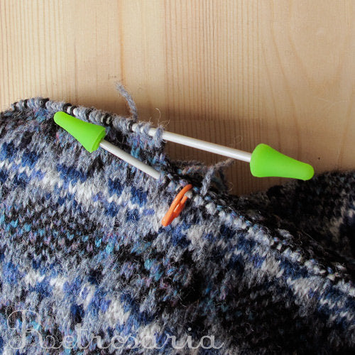 Protectores de agulhas de tricot