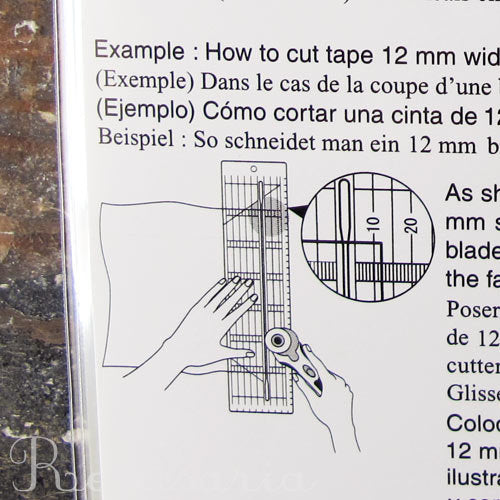Régua para patchwork com ranhura CLOVER bias tape cutting ruler