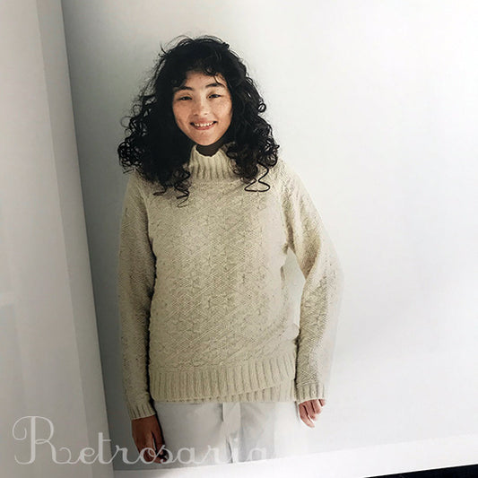 White Yarn Knit Sweaters and Goods by Saichika 白い糸で編むセーターの本 サイチカ 著